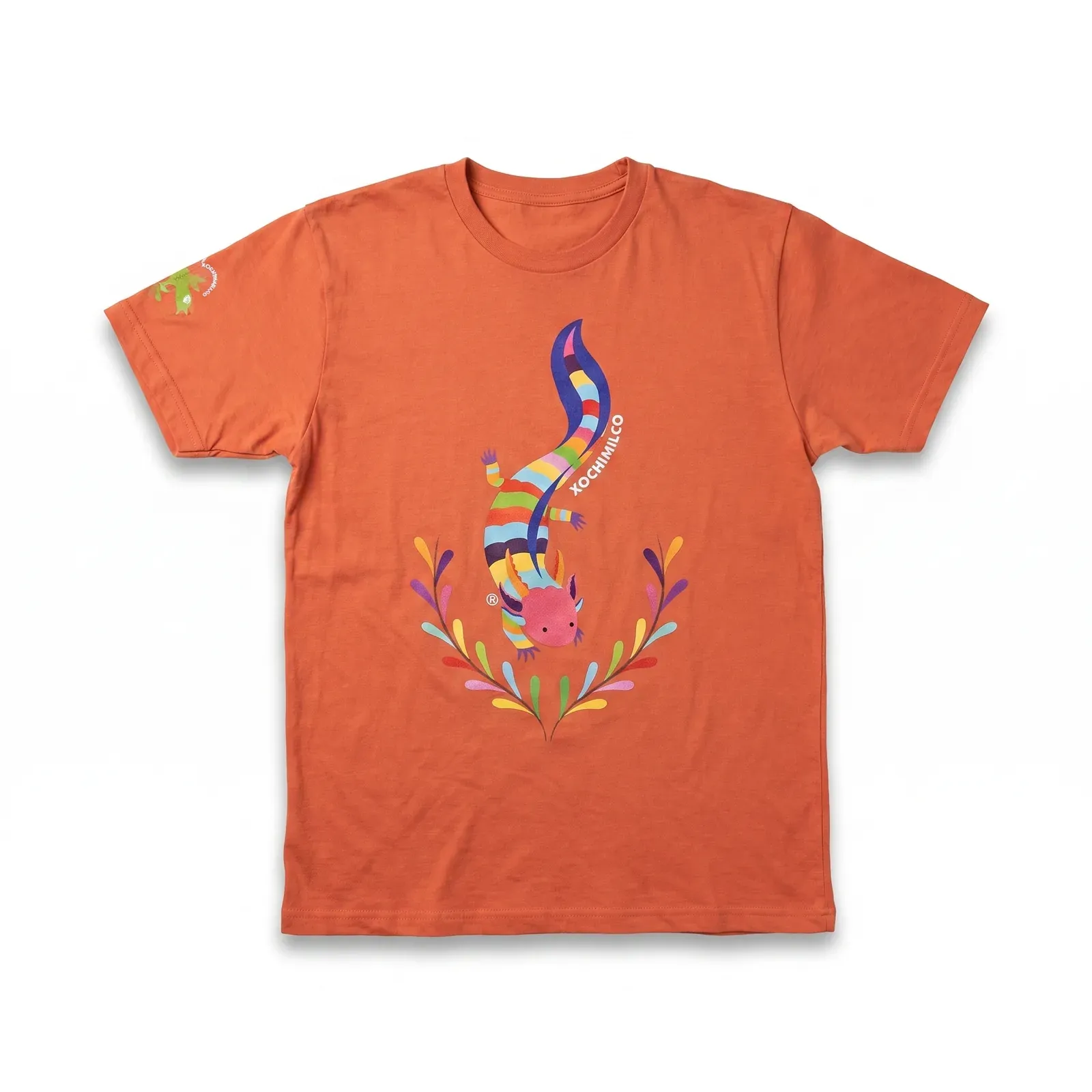 Playera Axolote Otomí Multicolor